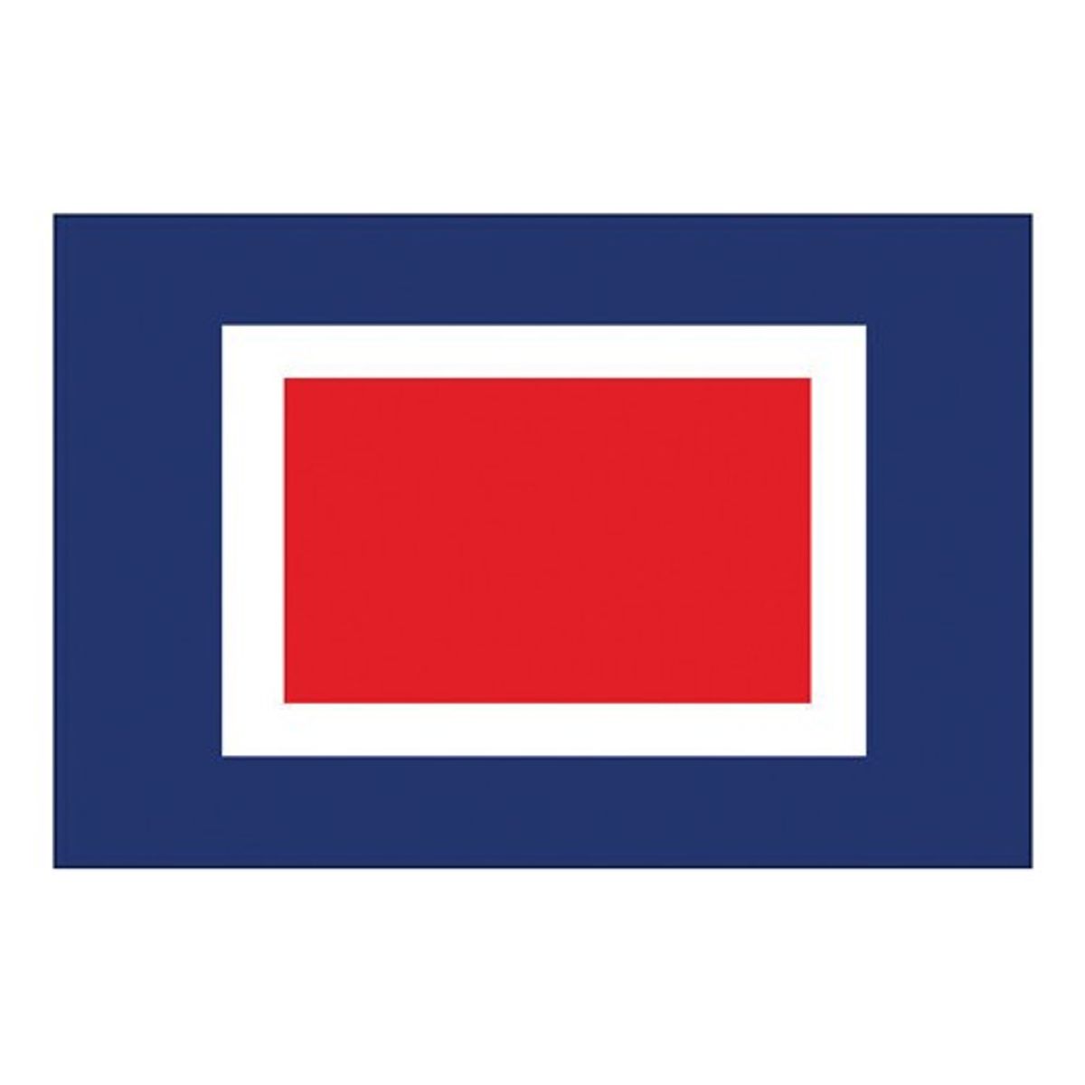 Flag International Code Signal W (30 x 45cm)