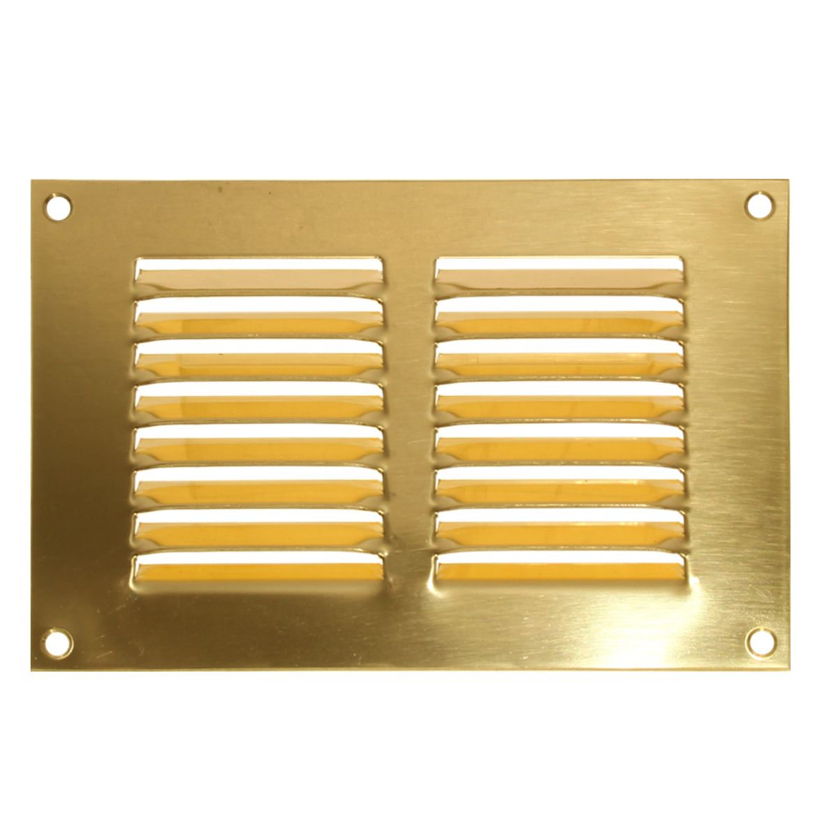 AG Return Air Grill Vent Polished Brass (6" x 4") 7-30021