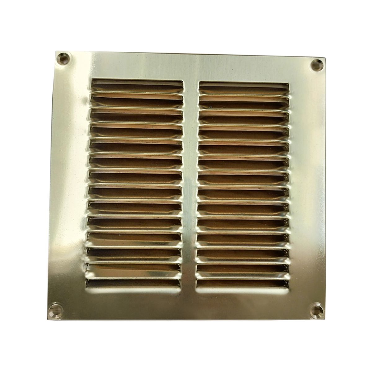 AG Return Air Grill Vent Polished Brass (6" x 6") 7-30022