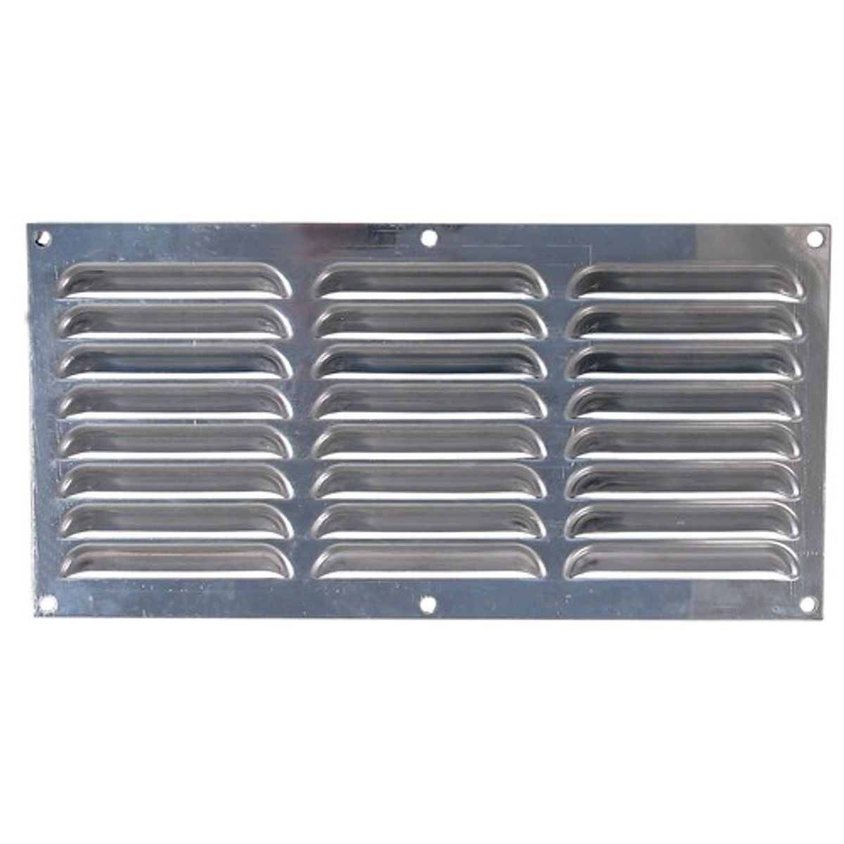AG Hooded Louvre Vent Polished 430 Stainless Steel (12" x 6") 7-30066
