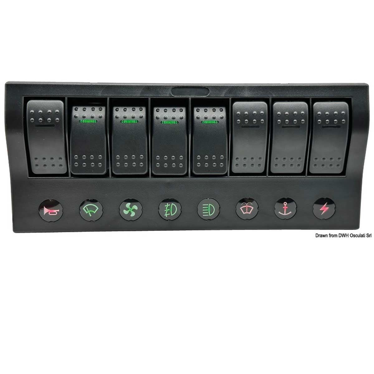 Osculati PCP Compact Electric 8 Switch Panel 711272