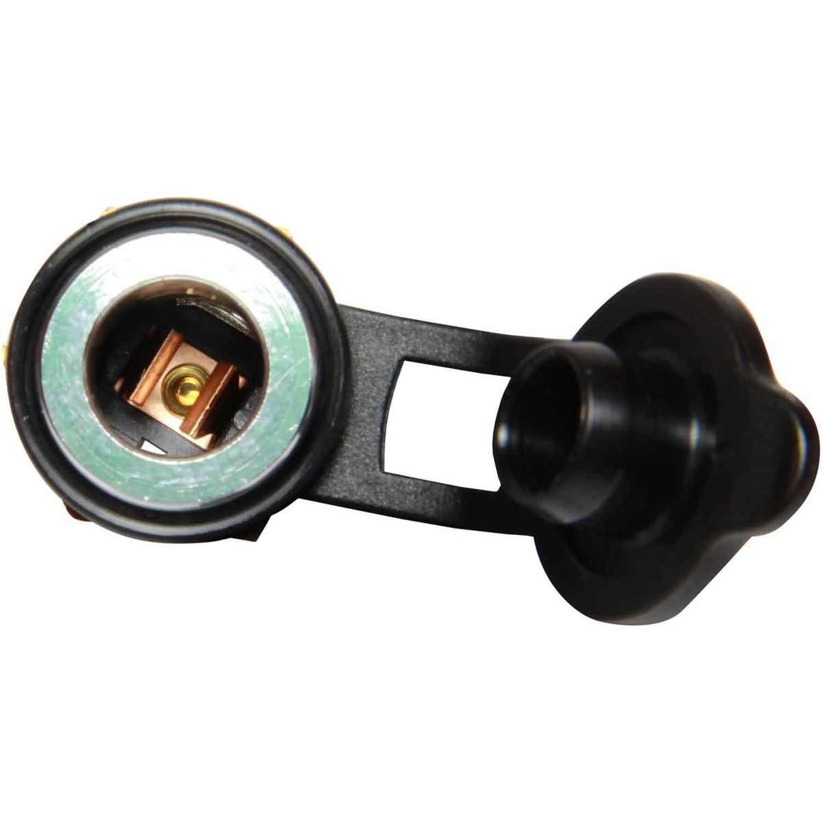 DIN Socket With Cover for Panel Mounting (18mm Hole / 16A Max) 715650