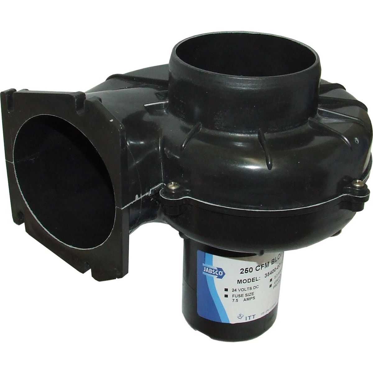 Jabsco Snail Cam Blower (Flangemount / 24V / 102mm Ducting Hose) 716714
