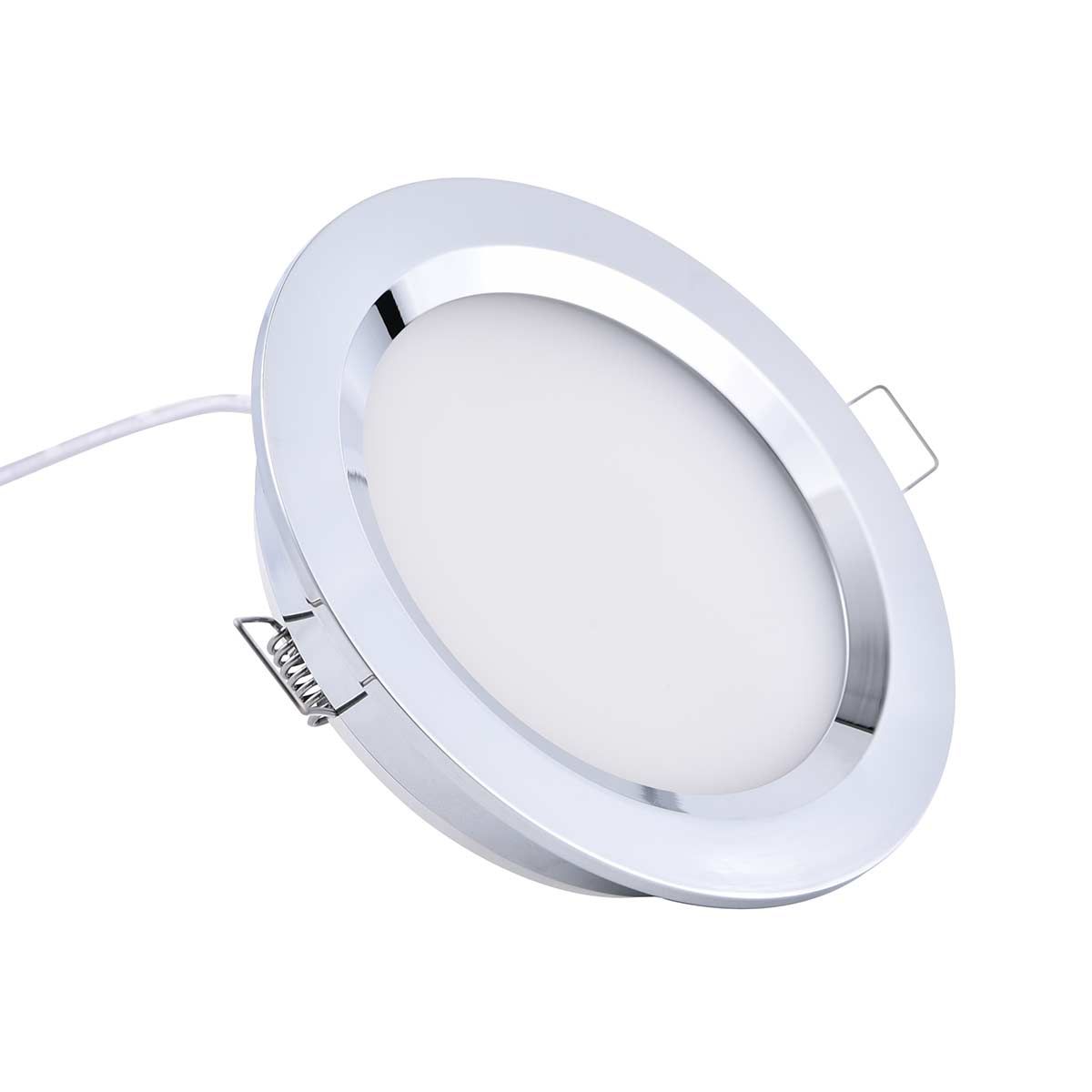 Chrome Downlight 10-30V DC / 85mm OD / Cool White 718012