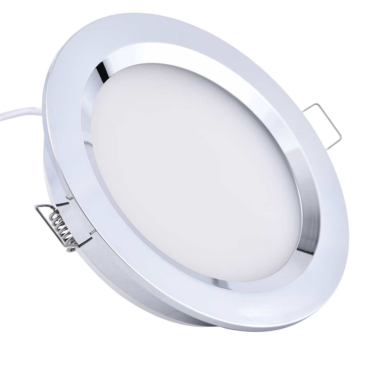Chrome Downlight 10-30V DC / 105mm OD / Cool White 718013
