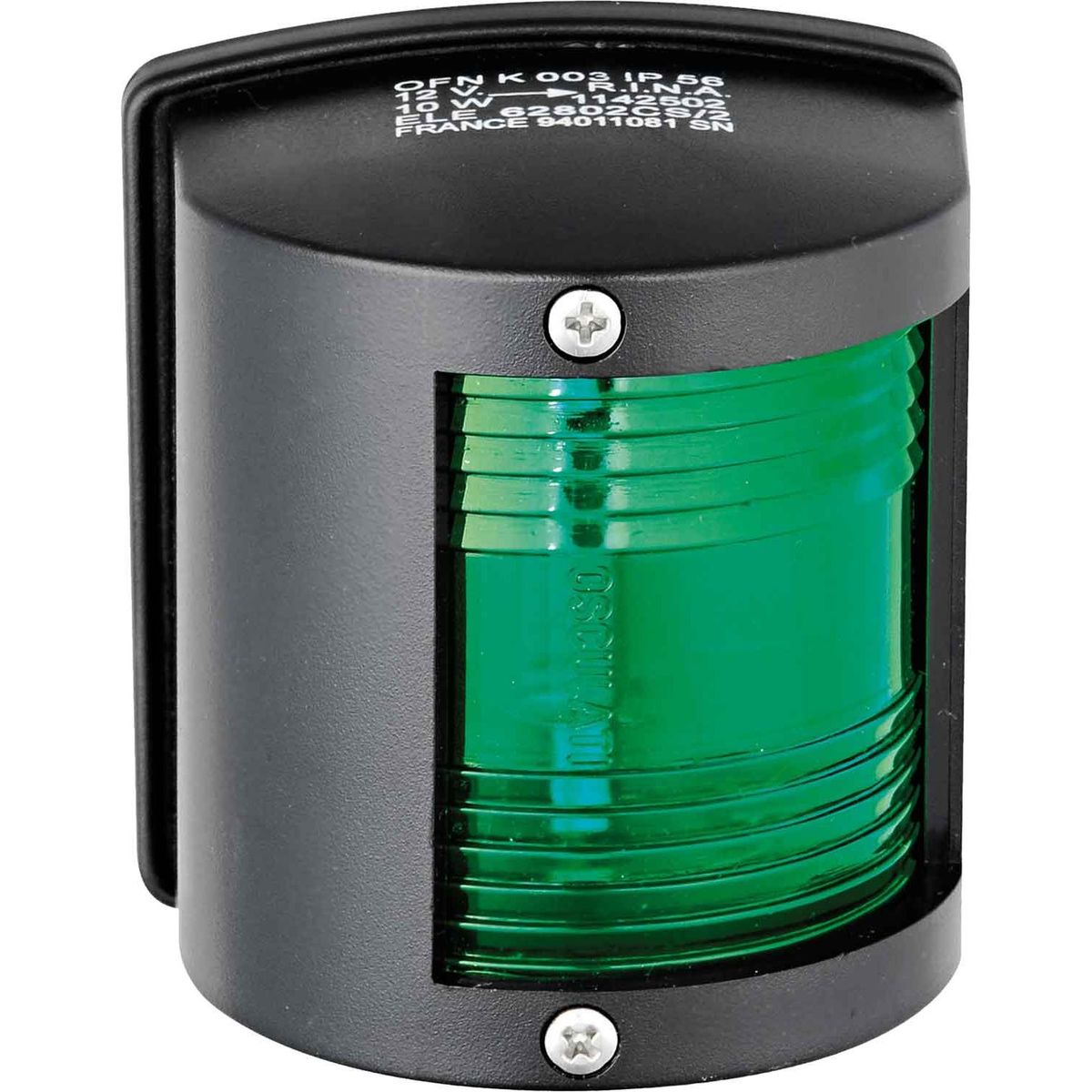 Two 5 Series Starboard Green Navigation Light (Black Case / 12V / 10W) 721601