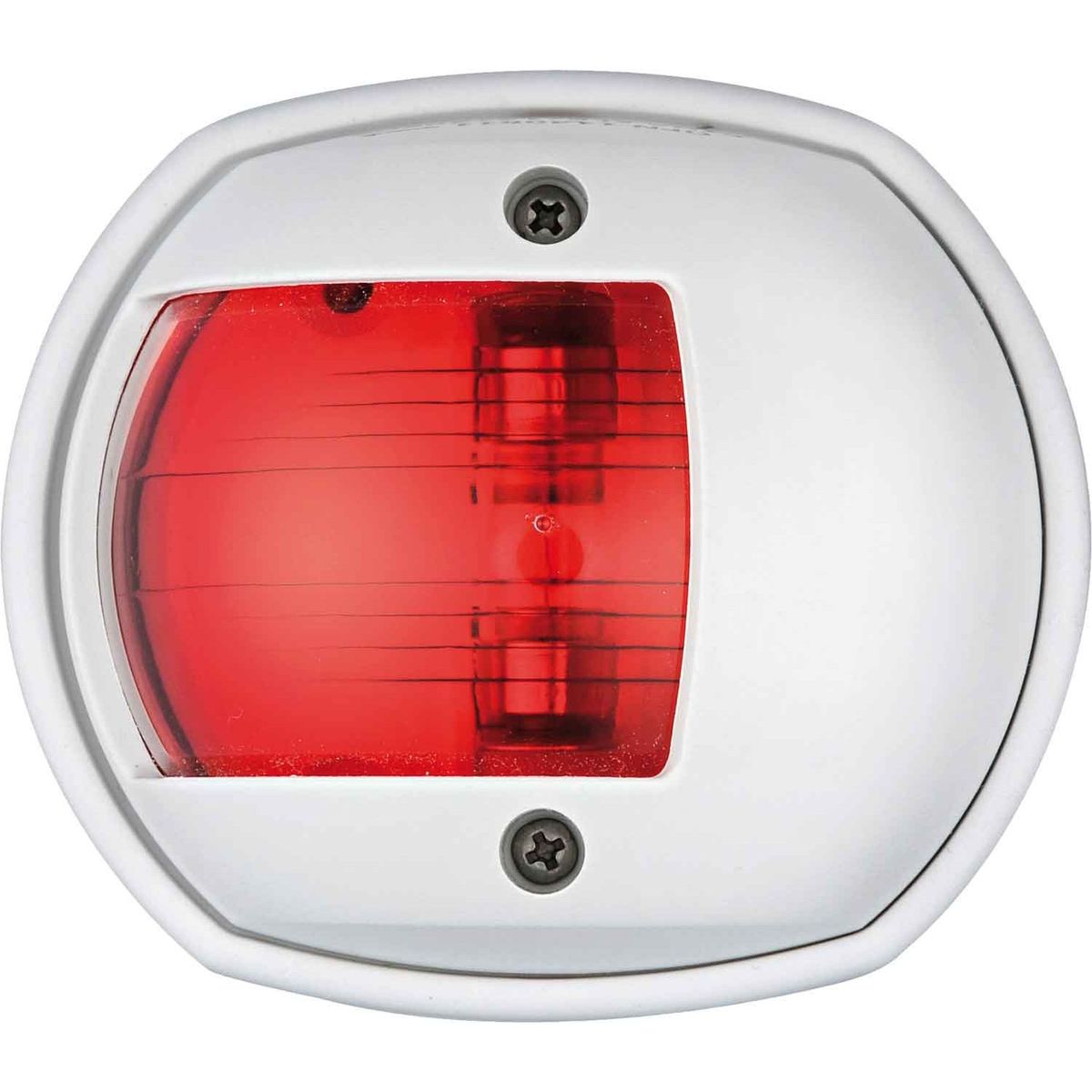 Compact Port Red Navigation Light (White Case / 12V / 10W) 721822