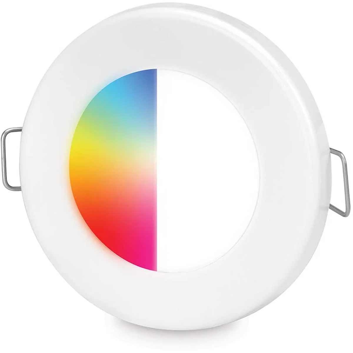 Hella Apelo EuroLED 75 Round RGB/W Downlight in White (12V) 724820
