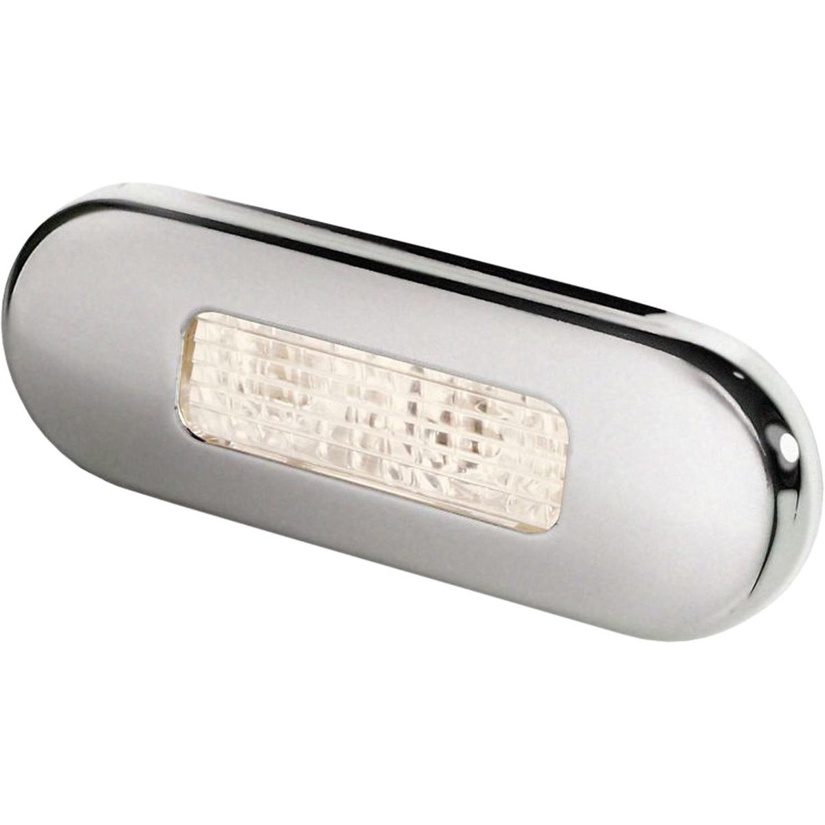 Hella Oblong LED Courtesy Light with Stainless Steel Rim (Warm White) 724923