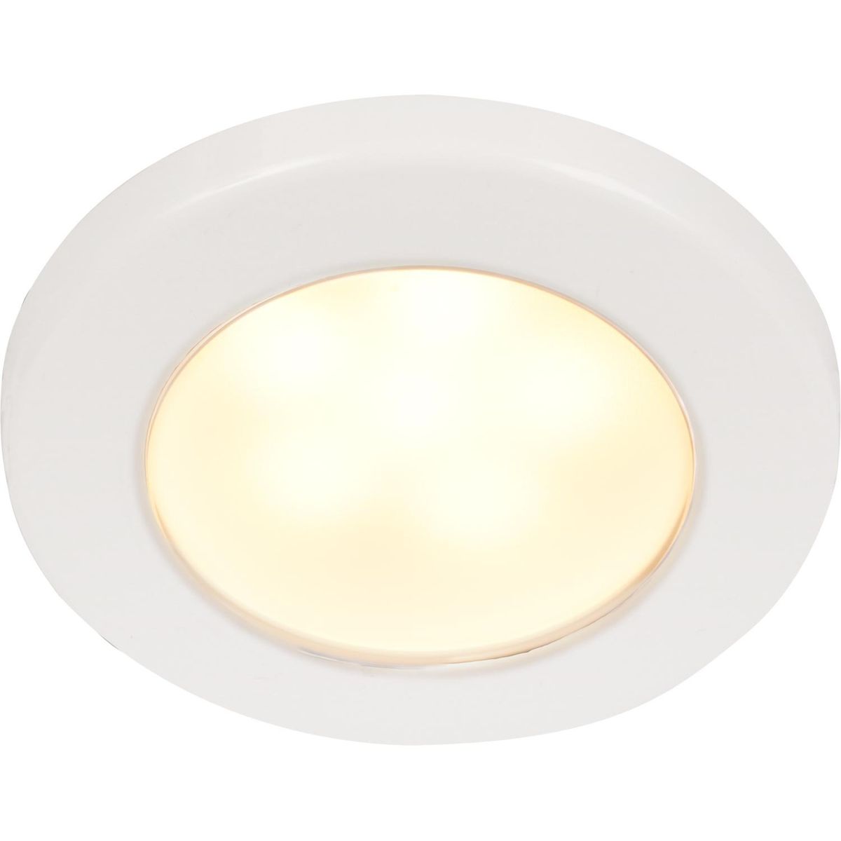 Hella EuroLED 75 Recess Mount Light with White Rim (Warm White / 12V) 724963