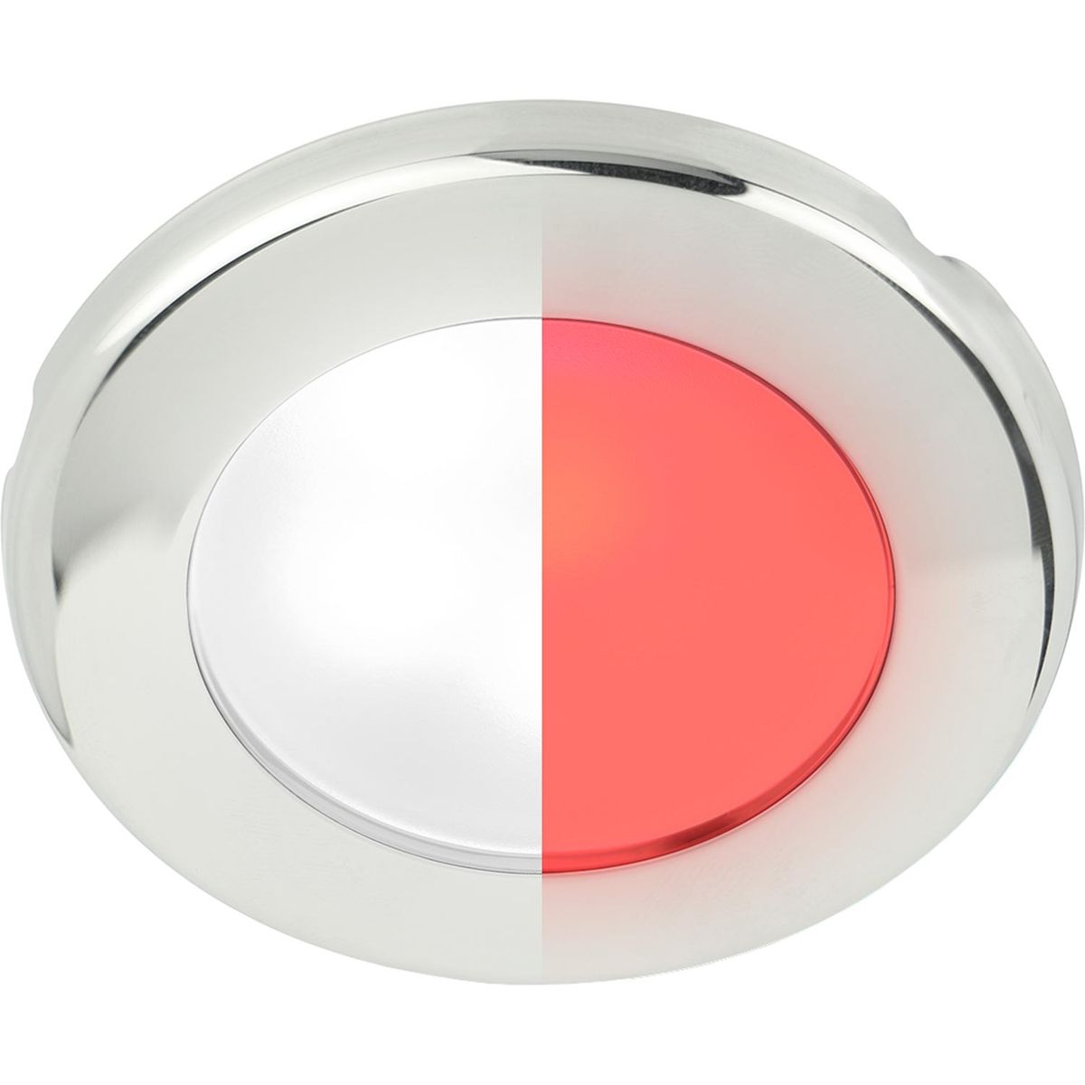 Hella EuroLED 75 Low Profile Round Light (SS Case / White + Red) 724991
