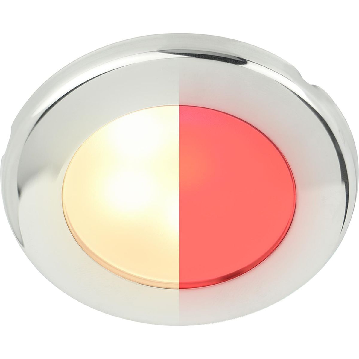 Hella EuroLED 75 Low Profile Round Light (SS Case / Warm White + Red) 724993