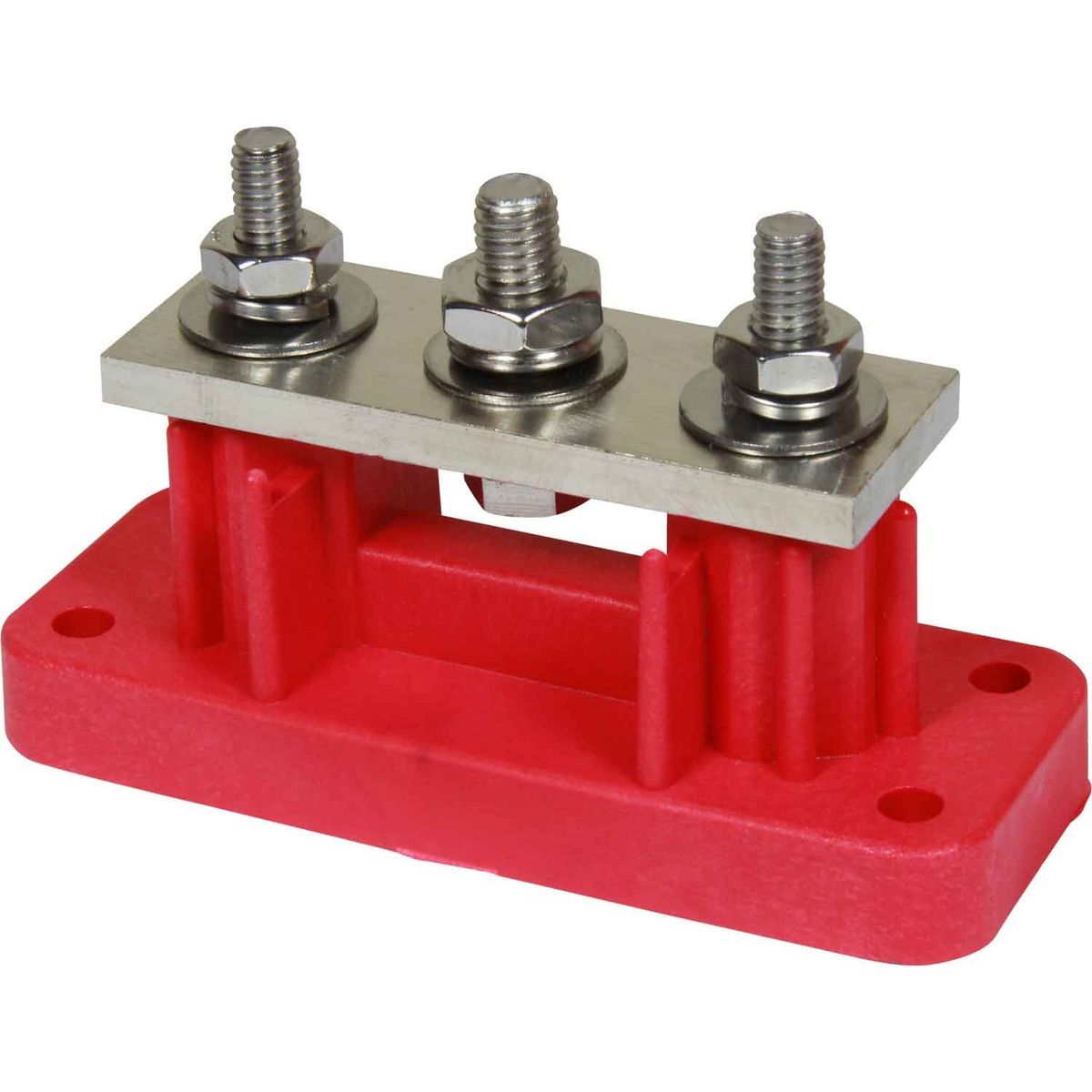VTE Red 750A Power Distribution Busbar (2 x 5/16" & 1 x 3/8" Posts) 729272