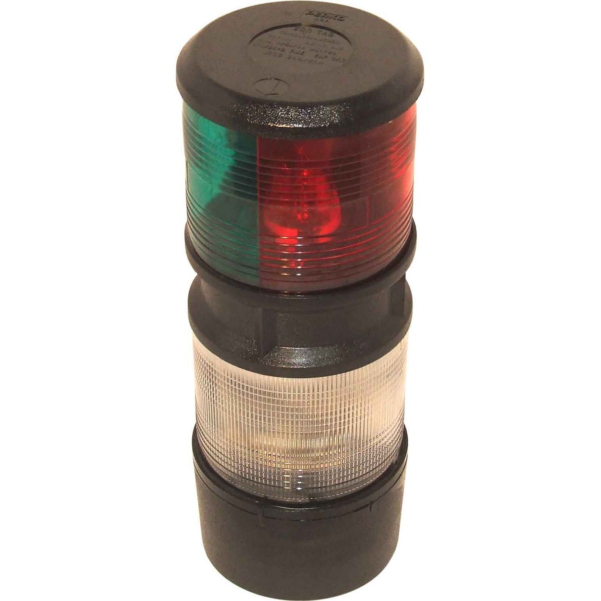 Perko 0200 Tricolour Navigation Light with Anchor (12V / 10W / 25W) 730010