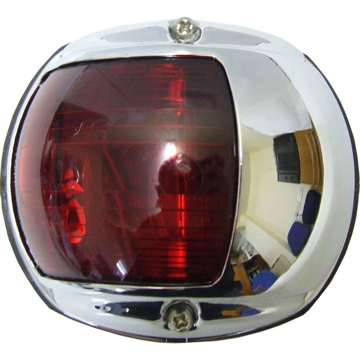 Perko 0170 Port Red Navigation Light (Chrome Plated Case / 12V / 15W) 730162