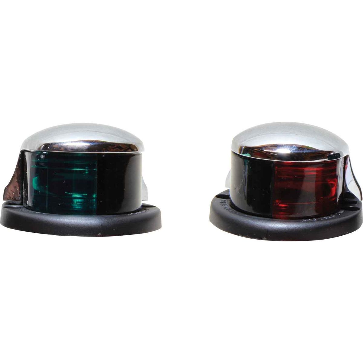Perko 0228 Green & Red Navigation Side Lights (Chrome / 12V / 10W) 730430