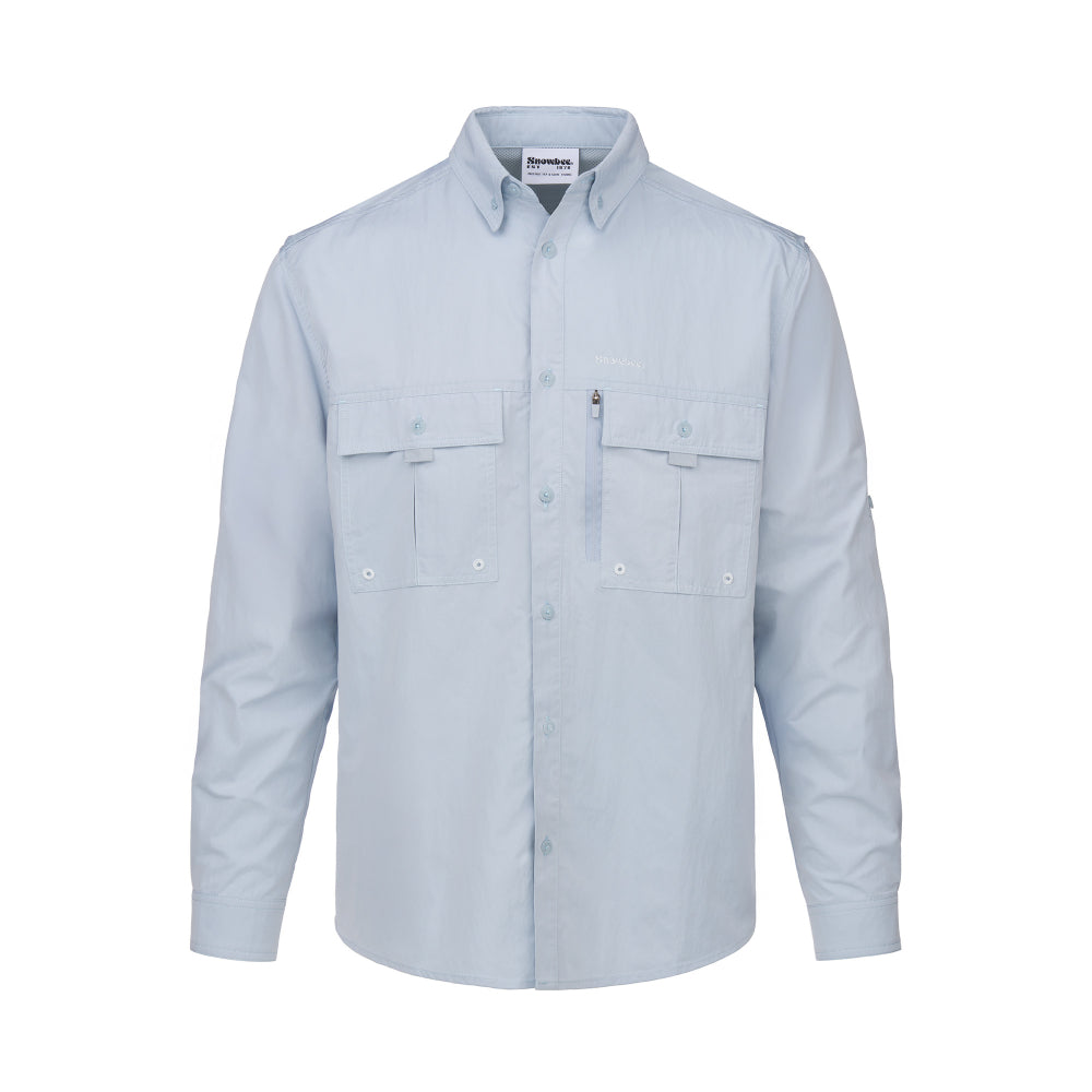 Snowbee Prestige Technical Fishing Shirt - Blue - S
