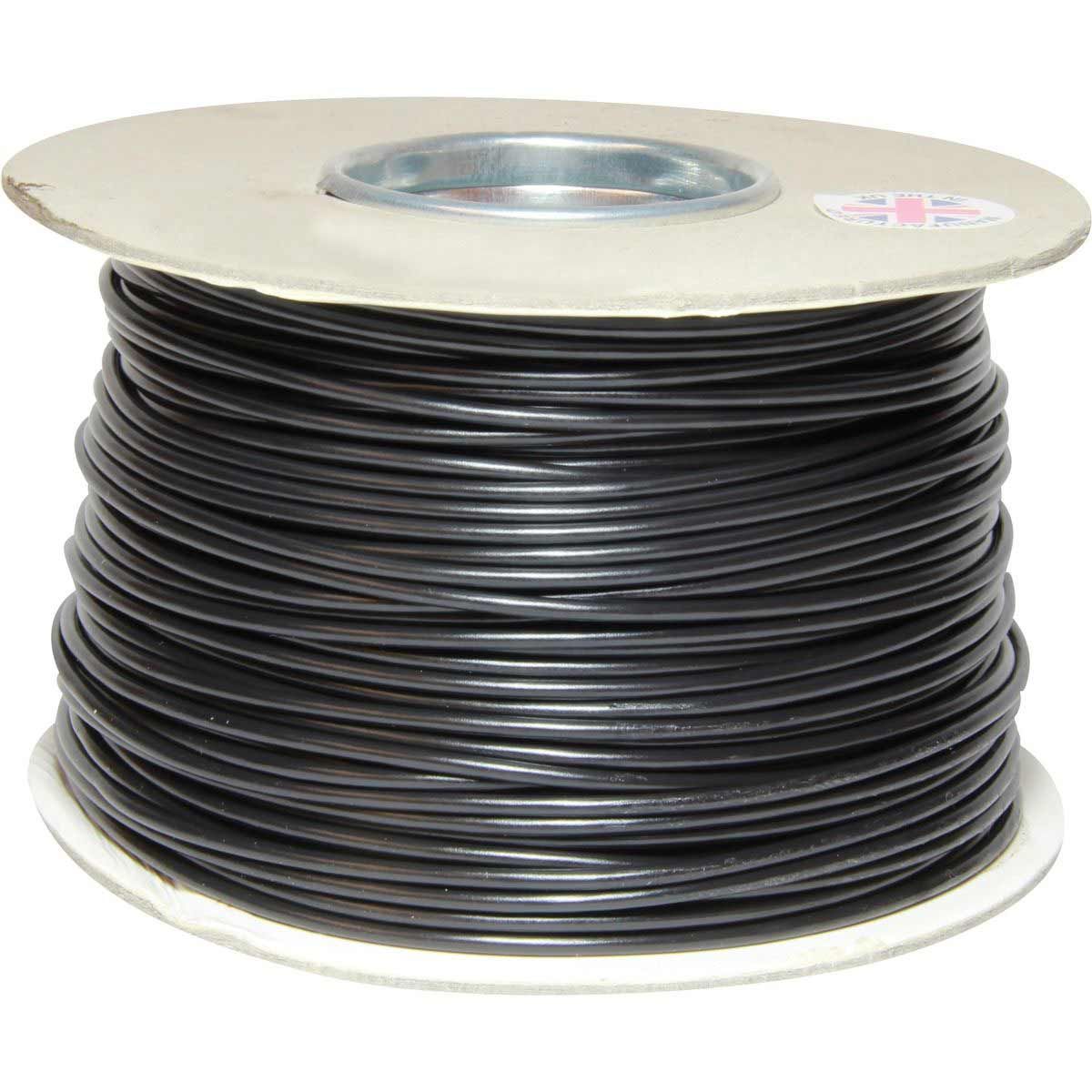 AMC 1 Core 2.5mm² Black Thin Wall Cable (100m)
