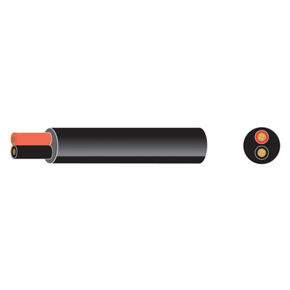 AMC Round 2 Core 1mm² Black Thin Wall Cable (30m) 8-00822-BK