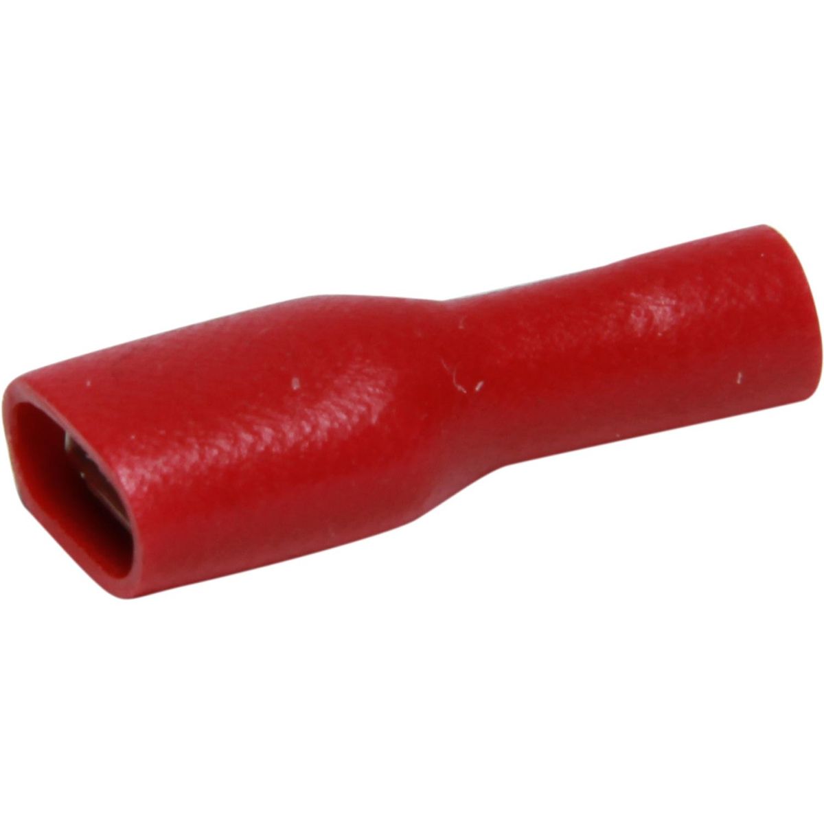 AMC Red Fully Insulated Female Spade Terminal (6.3 x 0.8mm / 50 Pack)