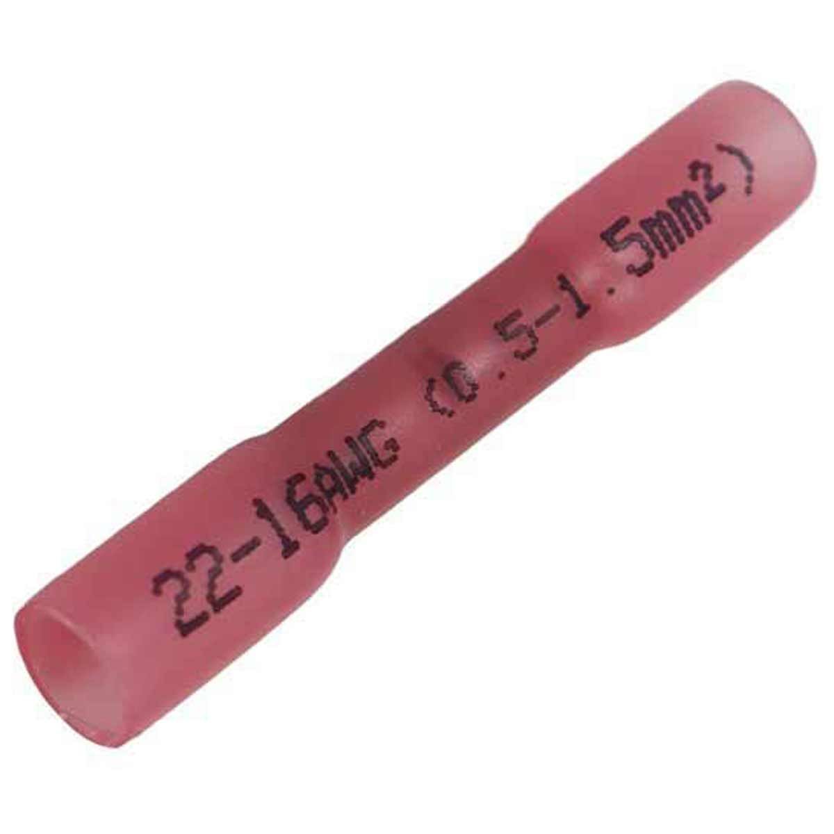 AMC Red Heat Shrink Straight Connector Terminal (10 Pack)