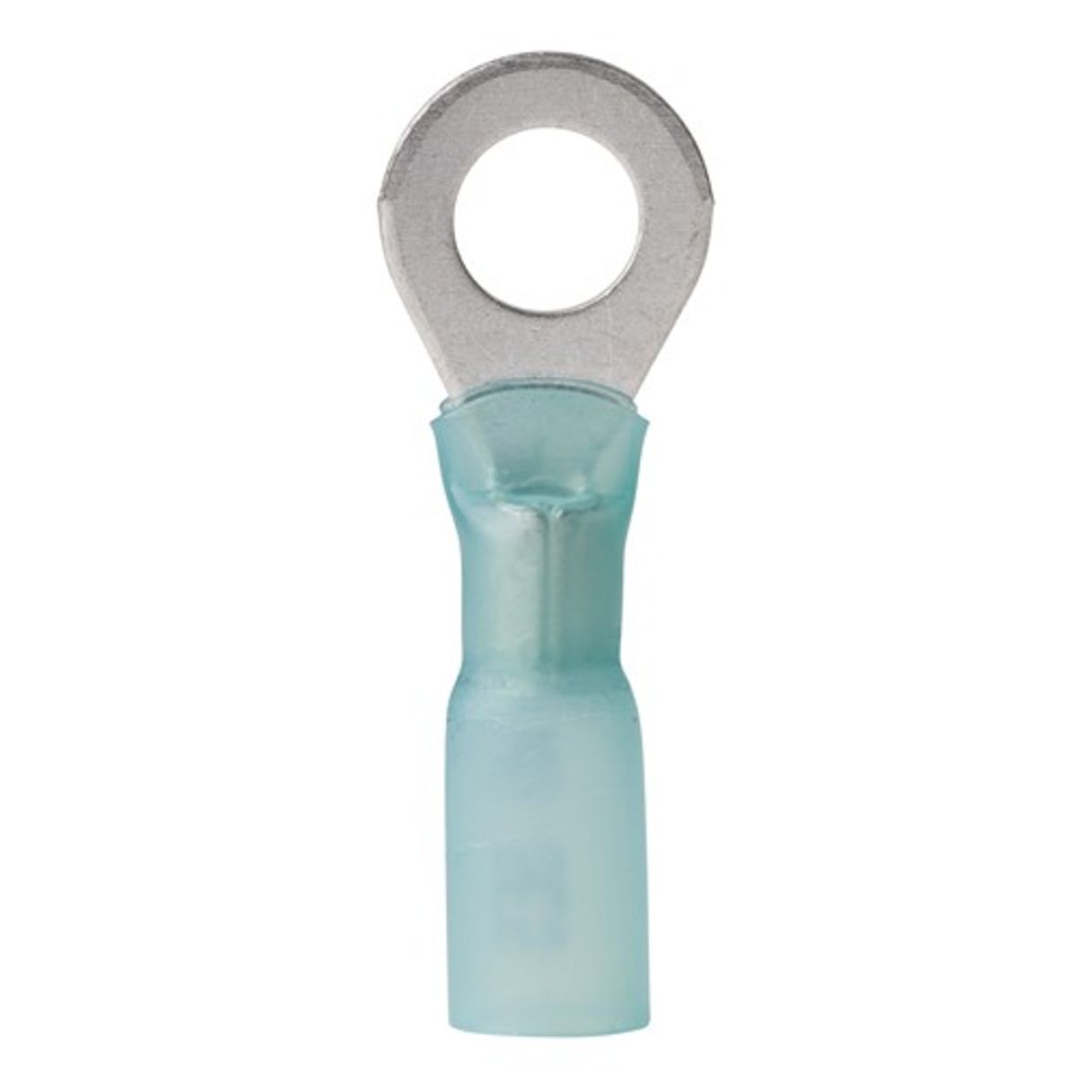 Ancor Blue Heat Shrink Ring Terminal 6.4mm ID (1mm² - 2mm² / 25 Pack)