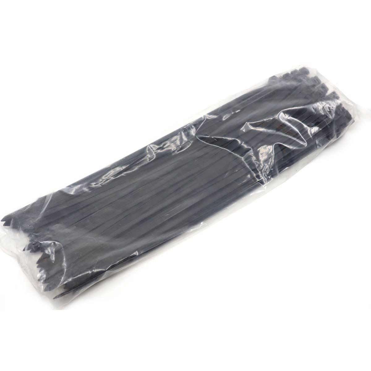 AMC Black Cable Ties in Pack of 100 (780mm x 9.0mm / 79.4kg) 8-04051-BK