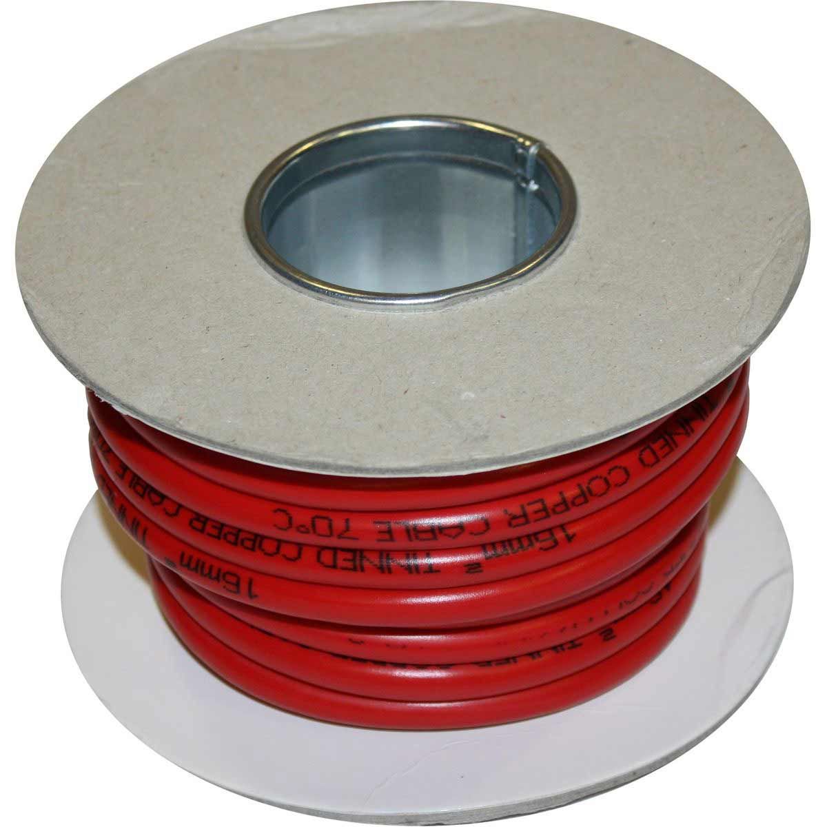 Oceanflex 16mm² Tinned Red Battery Cable (50 Metres)