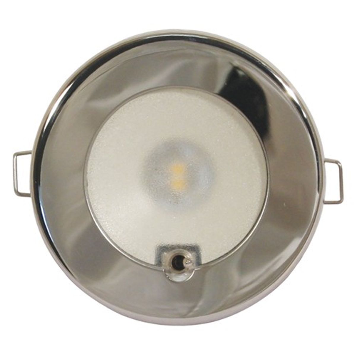 Quick Ted LED Downlight Stainless Steel (12/24V, Warm White, Switched) 8-10345