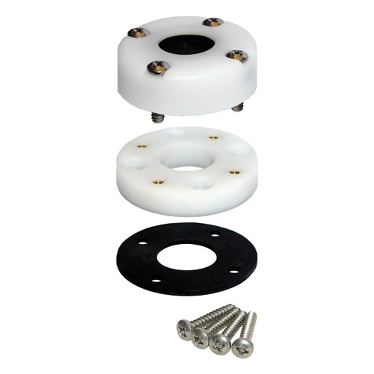 Blue Sea CableClam Plastic Cable Gland Deck Seal (21mm / White)