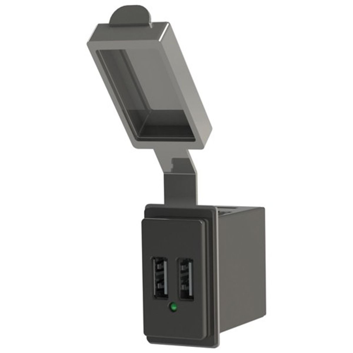 Blue Sea Dual USB Charger Socket for Contura Panel Mount (12/24V DC)