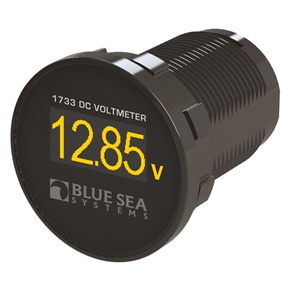 Blue Sea Mini OLED DC Voltmeter (12V / 24V / Yellow Screen) 8-21733