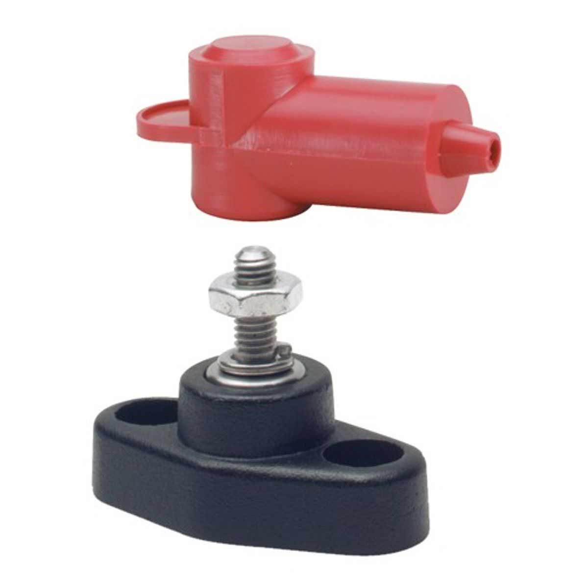 Blue Sea Red Mini Power Distribution Post (1/4" Connection)