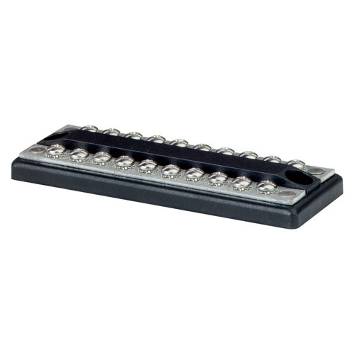 Blue Sea DualBus Positive & Negative Busbar (100A / 10 x #8-32 Screw)