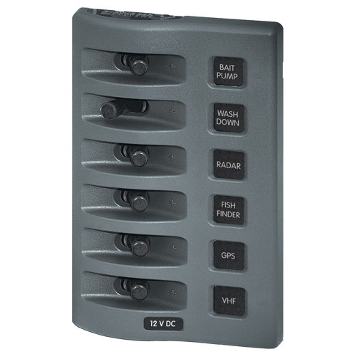 Blue Sea WeatherDeck 6-Way Waterproof Switch Panel (12V/24V)