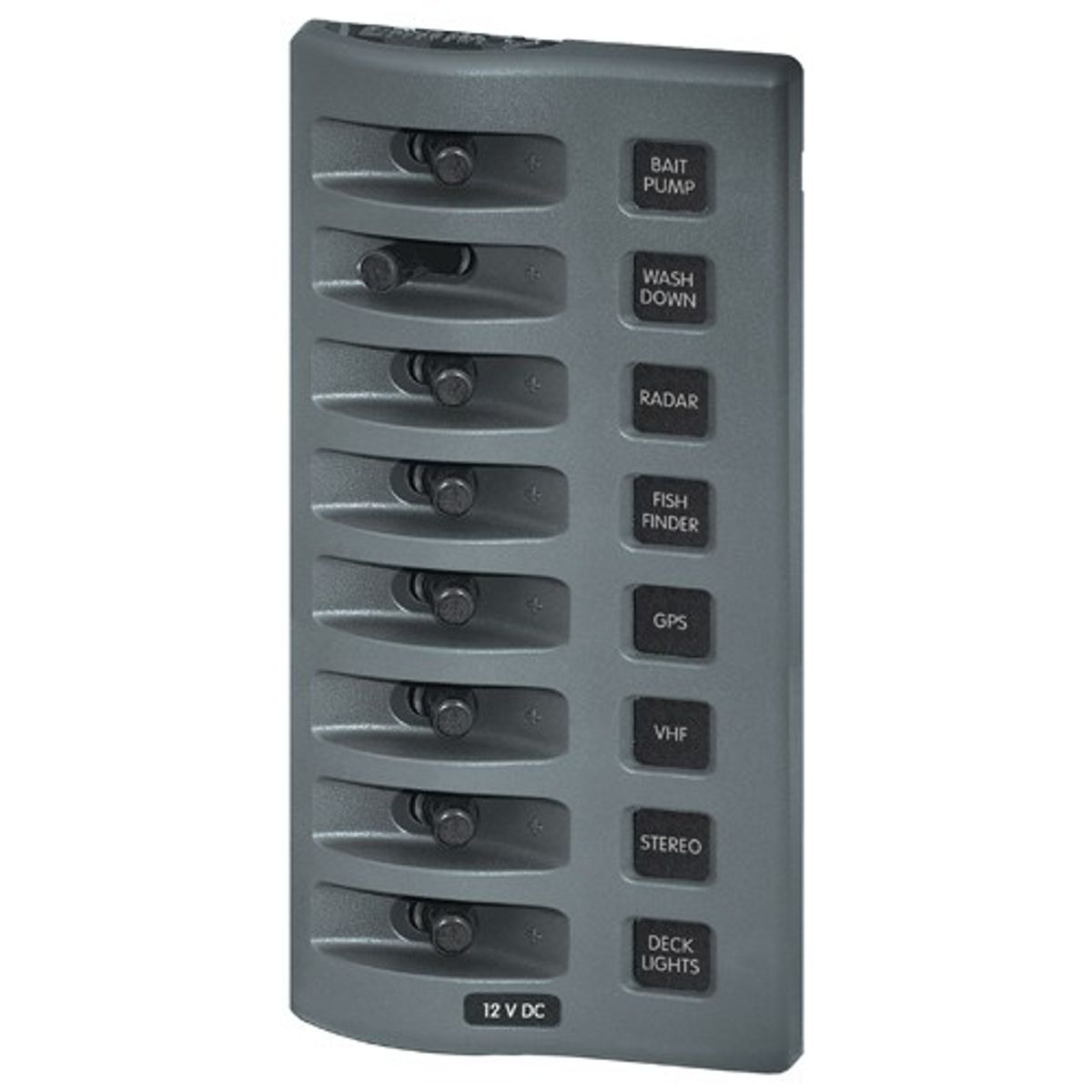 Blue Sea WeatherDeck 8-Way Waterproof Switch Panel (12V/24V)