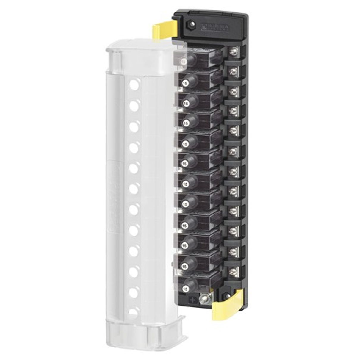 Blue Sea ST CLB Circuit Breaker Block with Common Ground (12-Way)