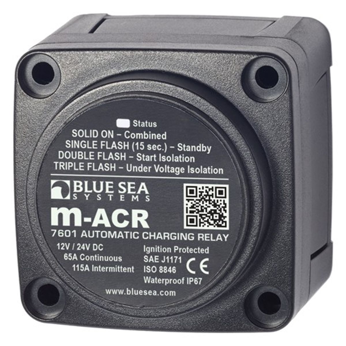 Blue Sea Auto Charging Relay M Series (12/24V / 65A)