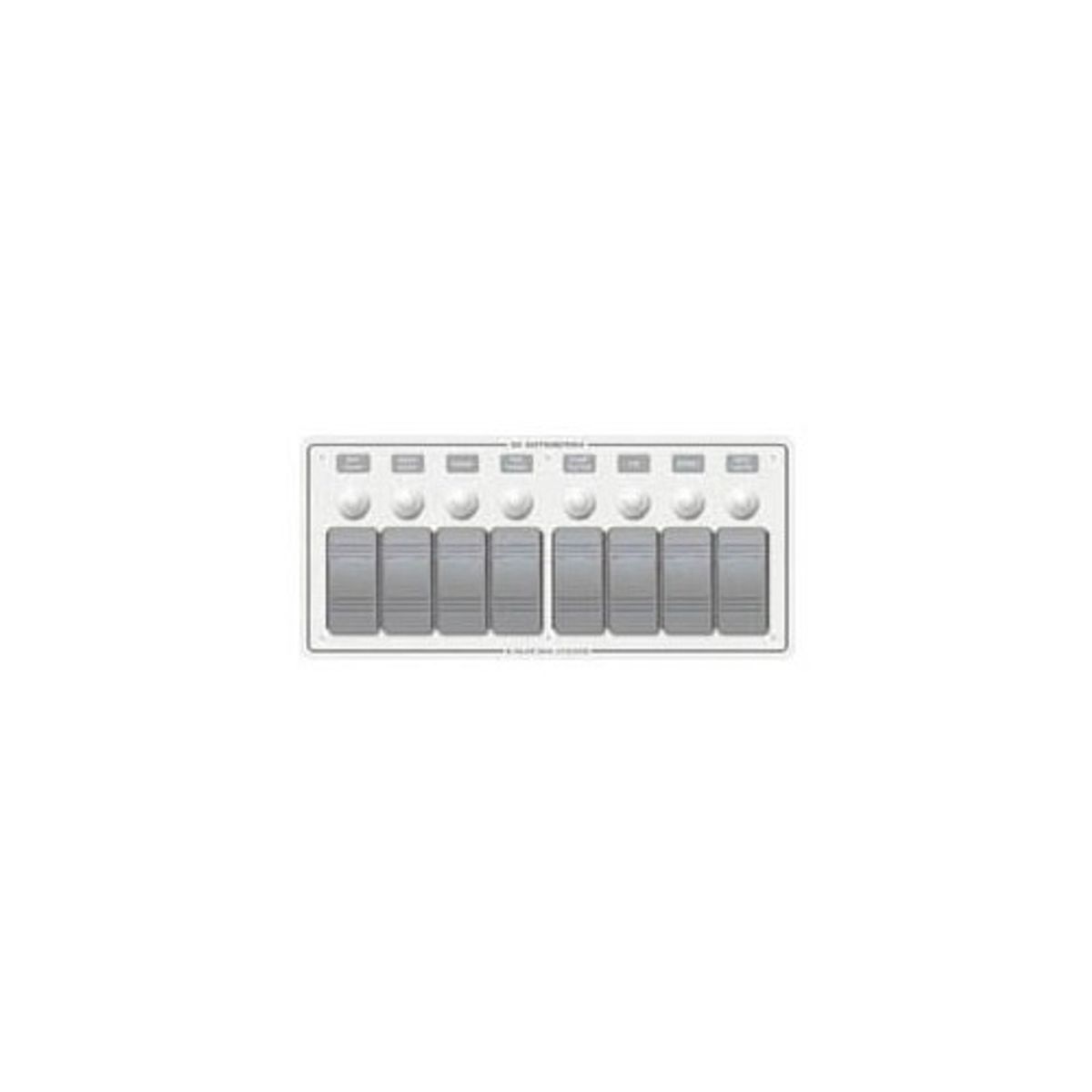 Blue Sea Contura Waterproof Switch Panel Horizontal White (8-Position)