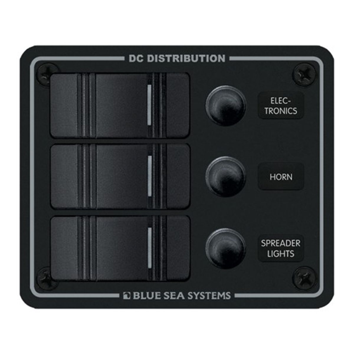Blue Sea Contura Waterproof DC Circuit Breaker Panel (12V/24V / 3-Way)