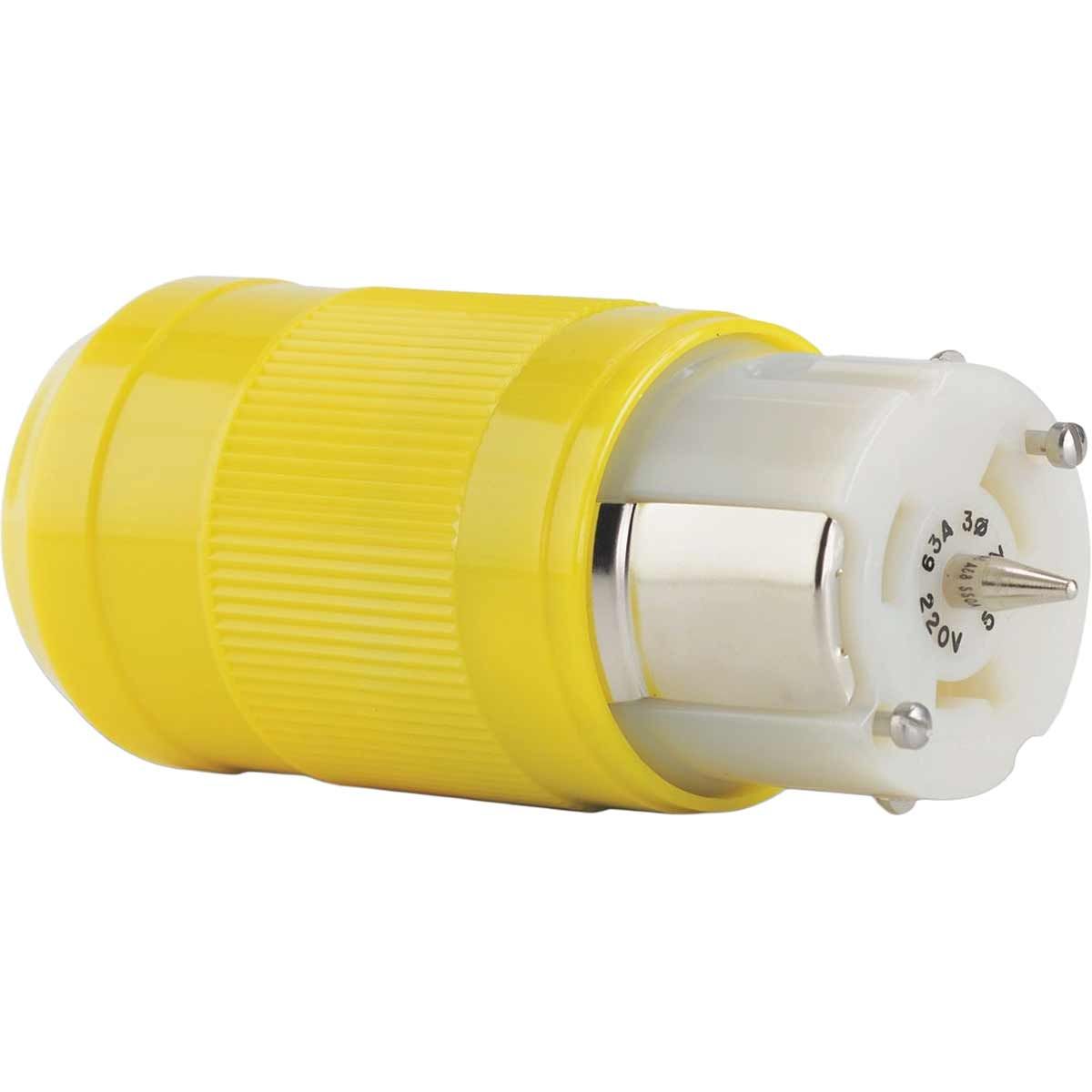 Marinco Shore Power Female Connector with Easy Lock 4-Wire (63A, 230V) 8-45104