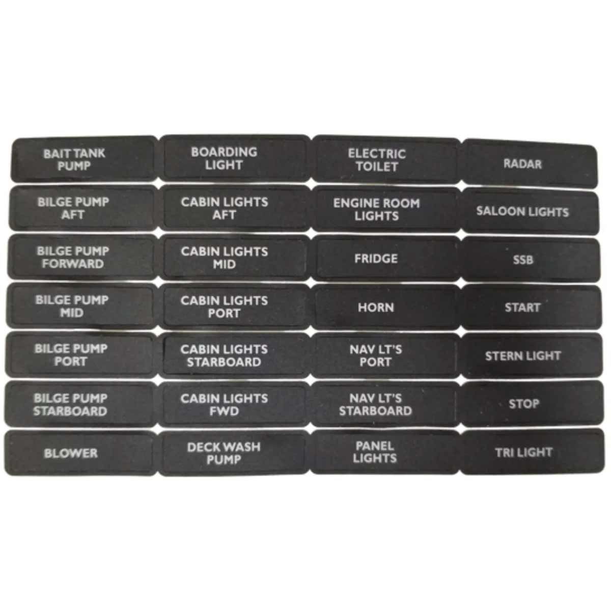 BEP Label Set for Circuit Breaker Panels Set-2N 8-91302