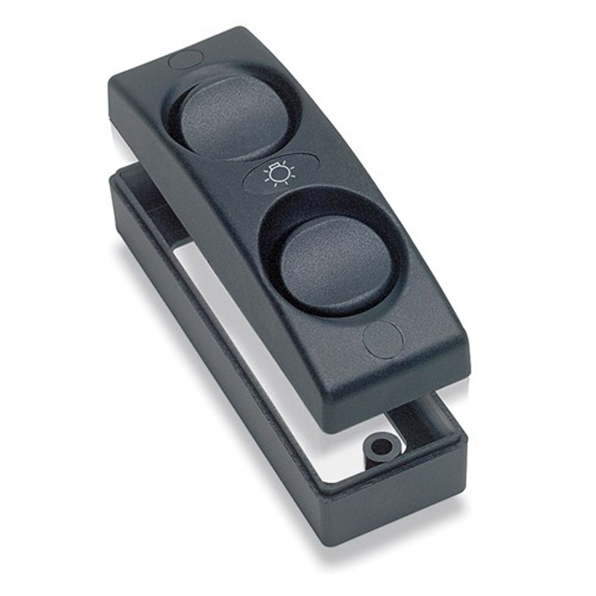 BEP Contour Interior 1100 Series Switch (Double / 10A / Black)