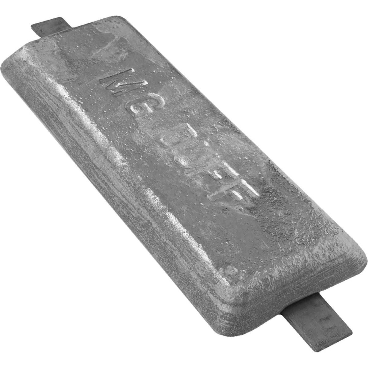 MG Duff ZD60 Straight Zinc Hull Anode for Salt Waters (6.0kg / Weld) 812007