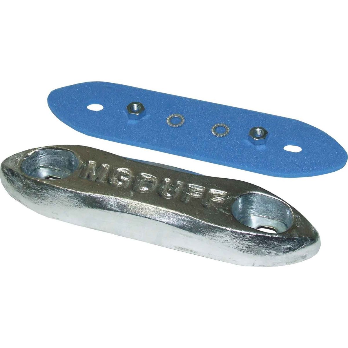 MG Duff ZD78B Straight Zinc Hull Anode for Salt Waters (4.0kg / Bolt) 812017