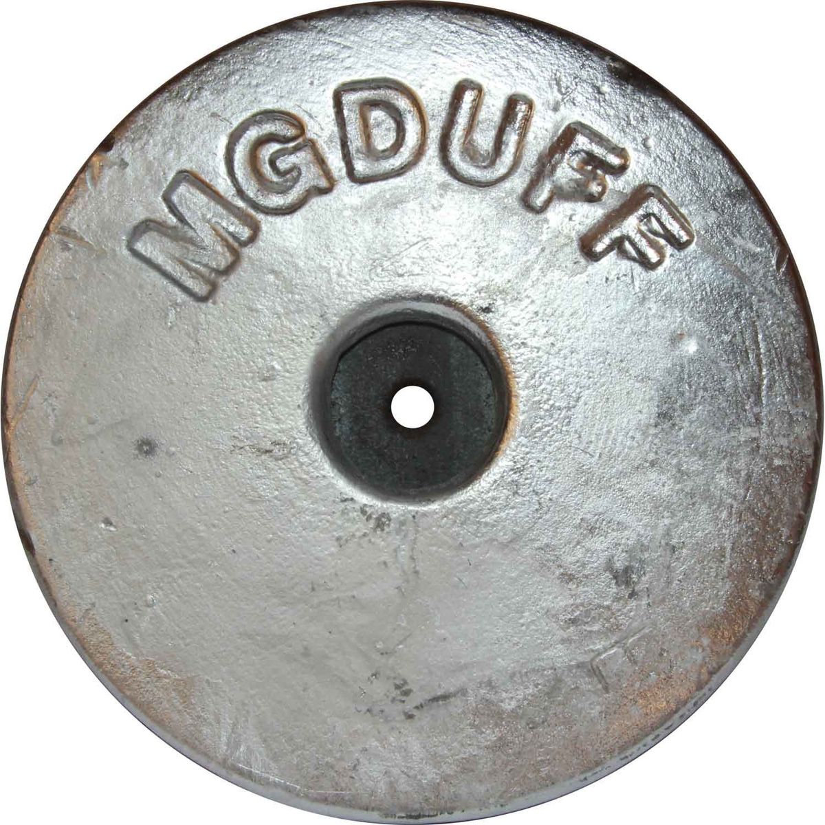 MG Duff AD55 Disc Shaped Aluminium Hull Anode (Salt / Brackish, 2.8kg) 812315
