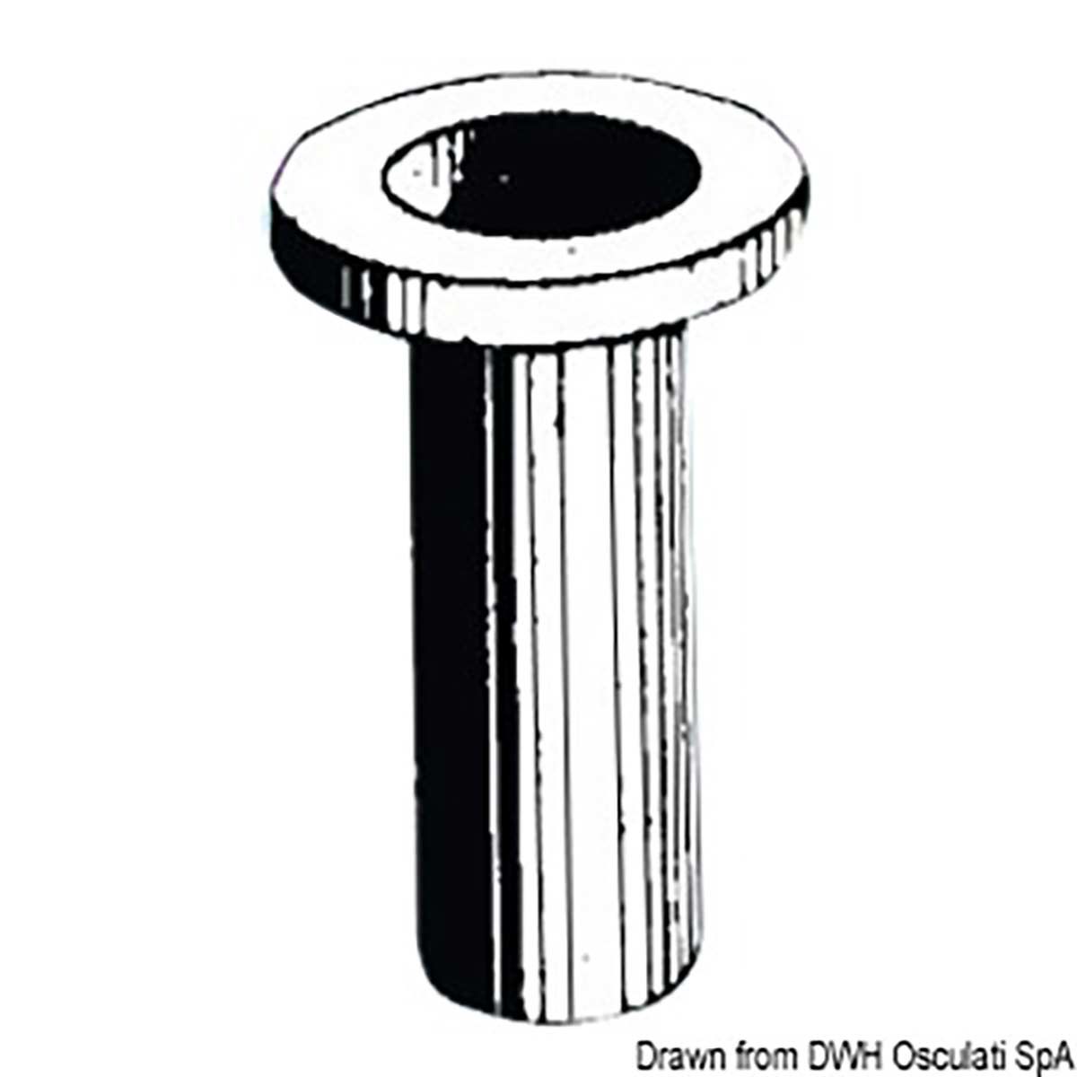 Osculati Plastic Oar Collar 43/44mm ID Black 813973