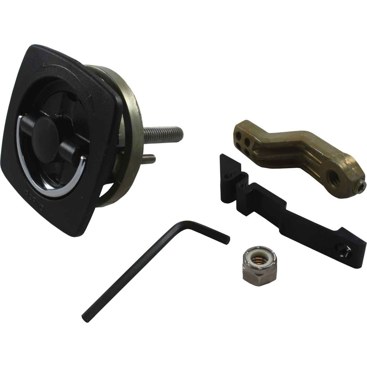 Perko 0932 Flush Latch (With Number 1 Cam Bar / Black) 827965
