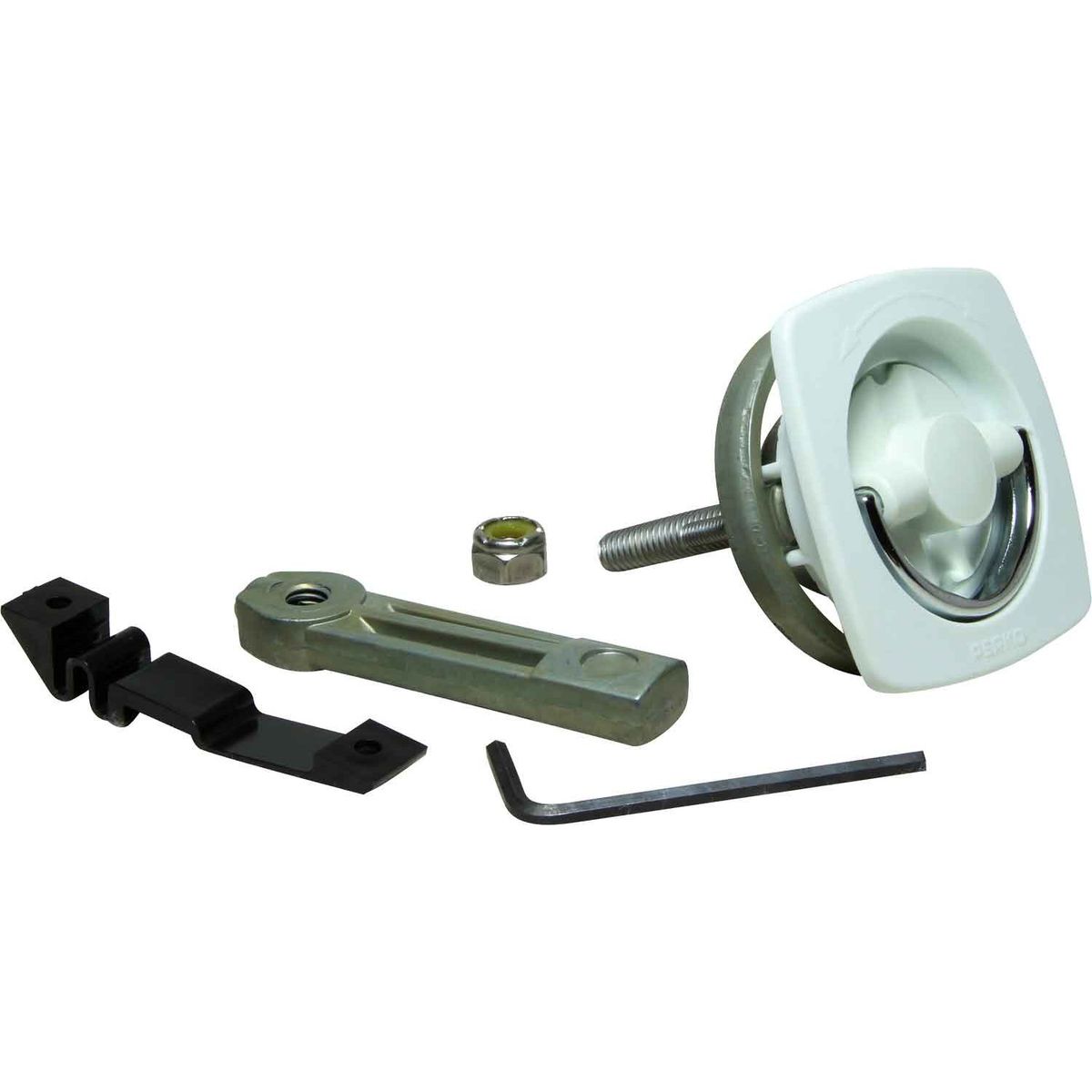 Perko 0932 Flush Latch (With Number 3 Cam Bar / White) 827977