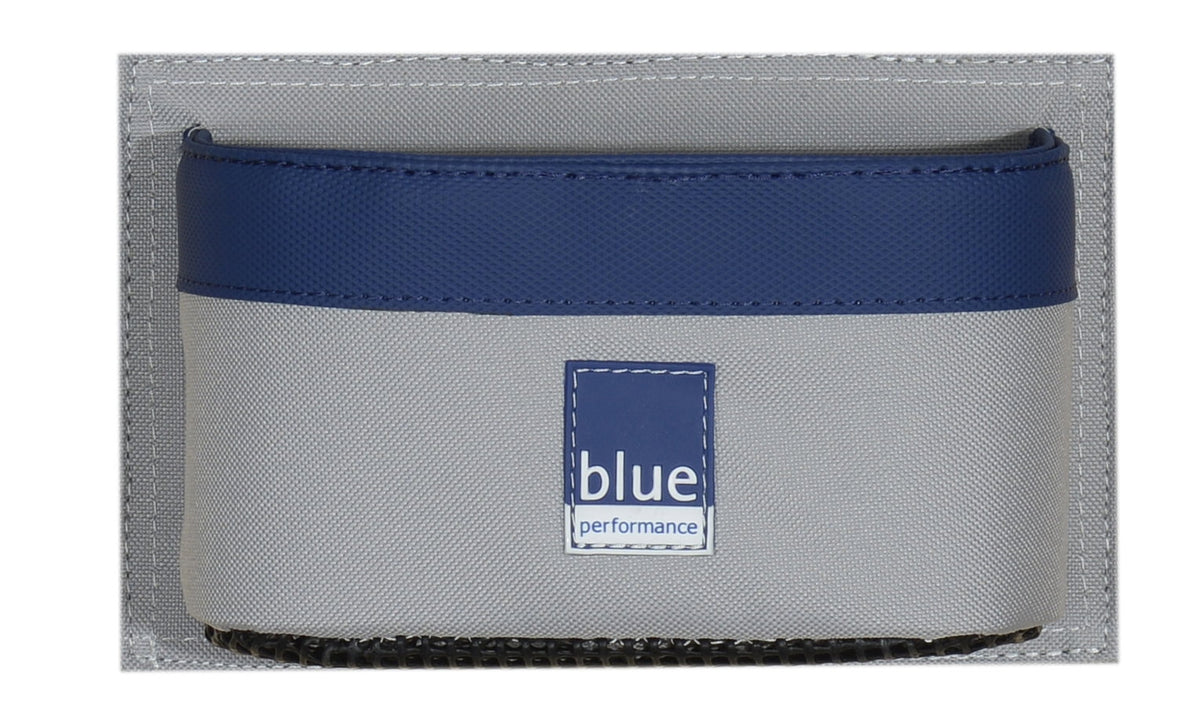 Blue Performance Can Holder With Hooks